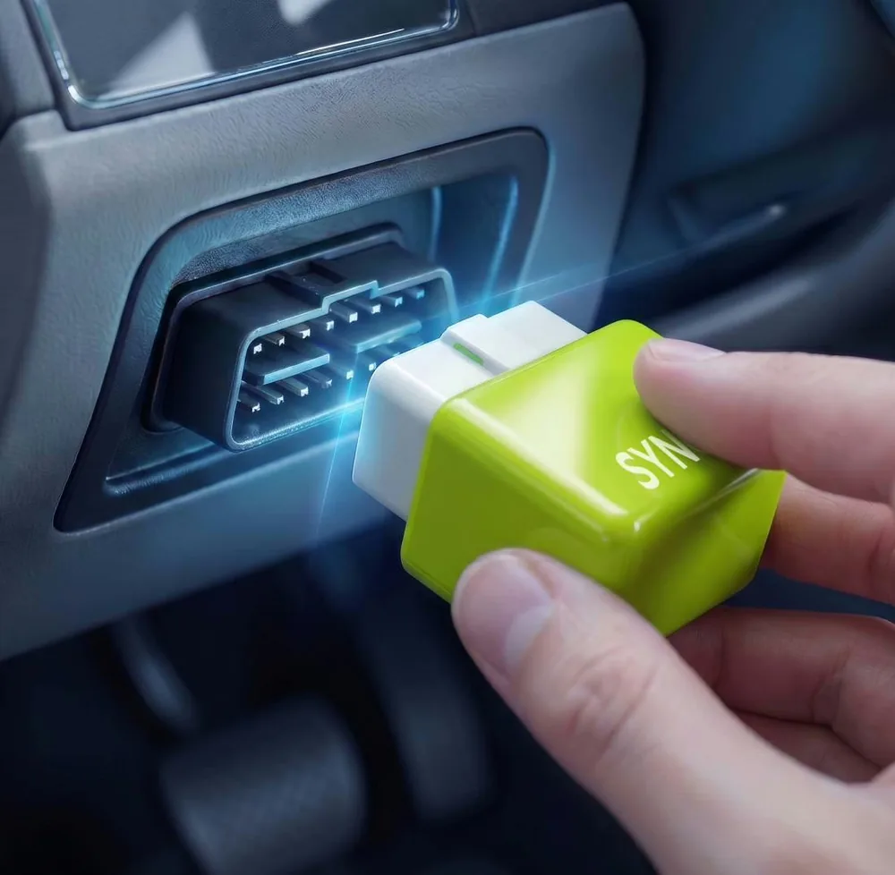 SynGas fuel saver plugged into OBD2 port — order from the official website